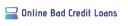 Online Bad Credit Loans logo